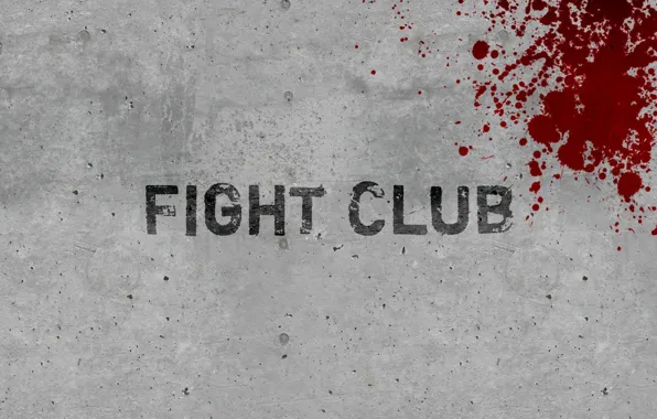 Wall, blood, minimalism, fight club, fight club