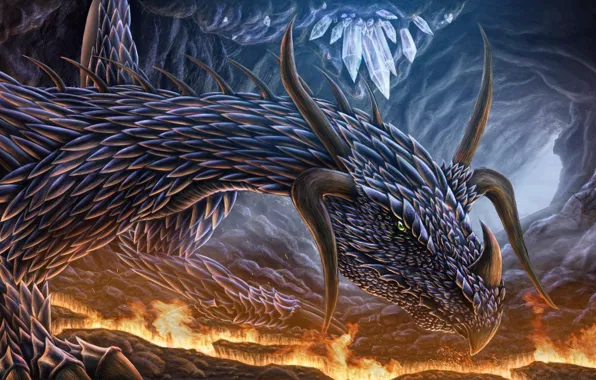 Picture fiction, dragon, art
