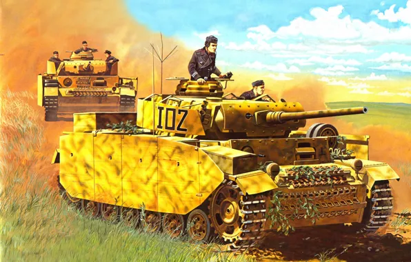 Picture art, tank, A IV, Panzerkampfwagen IV