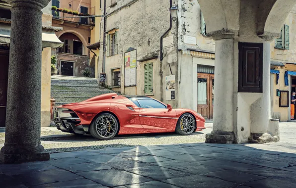 Orange, Italy, Car, Supercar, Tourinng Arese RH95