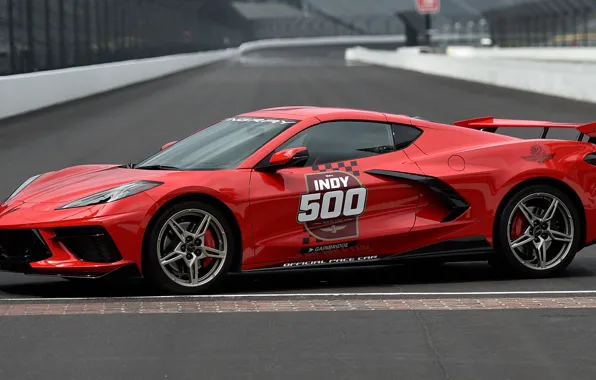 Track, Chevrolet Corvette, circuit, Stingray, Pace Car, sports car, Indy 500, exterior