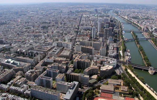 Picture river, Paris, home, bridges