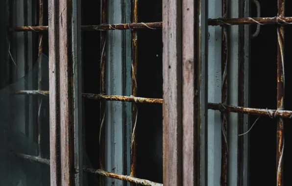 Glass, window, rust, glass, window, rust