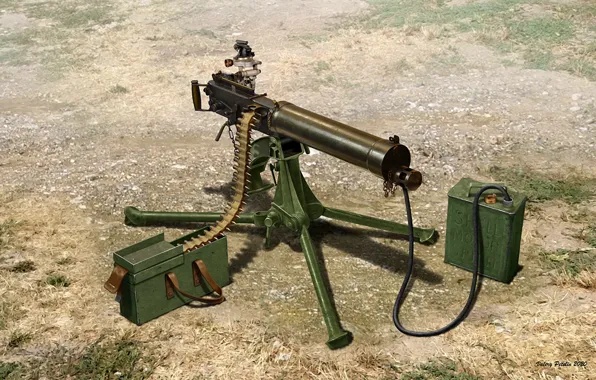 Picture UK, machine gun, Vickers, Vickers, Machine gun