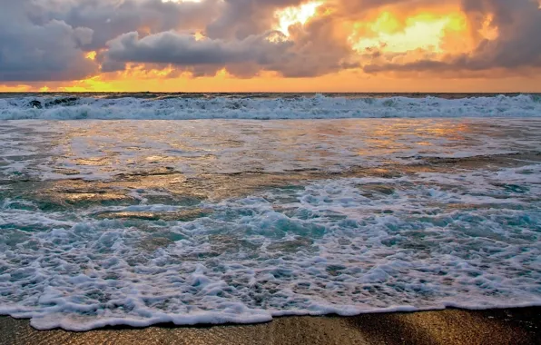 Sand, Surf, Clouds