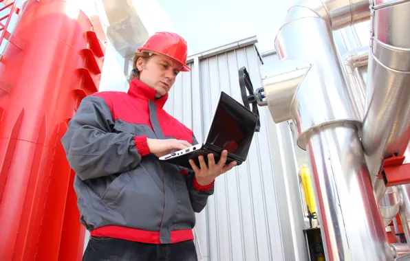 Notebook, pearls, work clothes, skilled worker