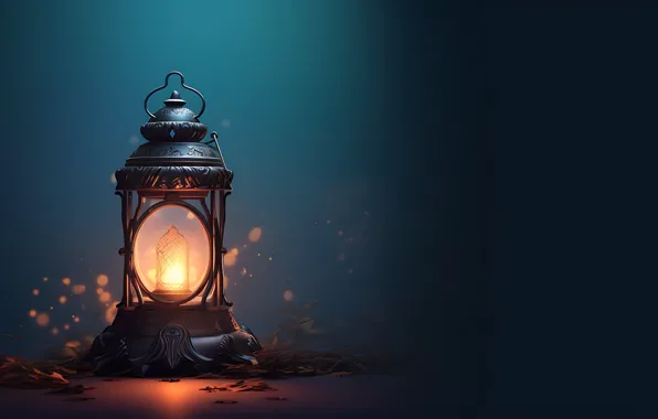 Light, night, the dark background, pattern, candle, Christmas, flashlight, lantern