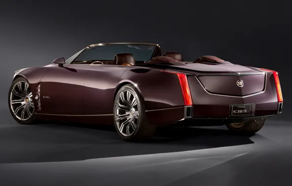 Picture Concept, background, Cadillac, The concept, convertible, rear view, Cadillac, Ciel