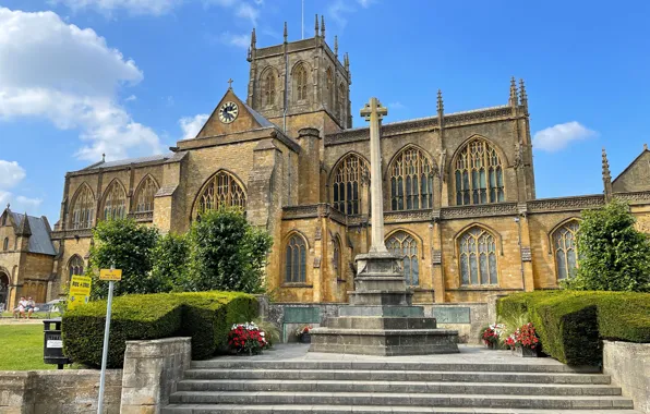 City, Day, Old, England, Abbey, Building, United Kingdom, Village