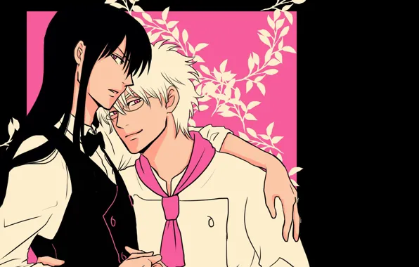 Background, anime, guys, Gintama