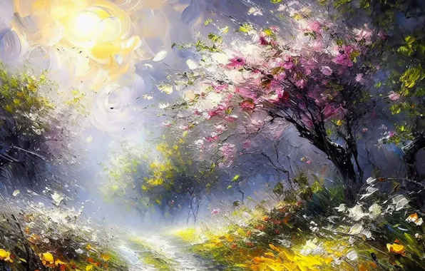 Oil, strokes, digital painting, imitation, AI art, neural network, digital painting, the art of artificial …
