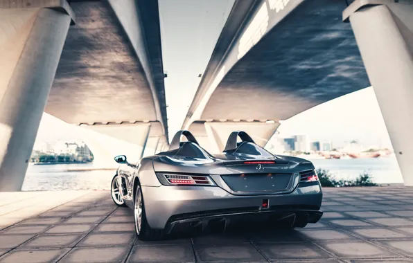 Mercedes-Benz, SLR, rear view, Mercedes-Benz SLR McLaren Stirling Moss