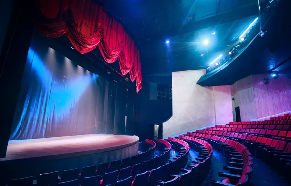 Scene, lighting, chairs, theatre, hall, the ranks