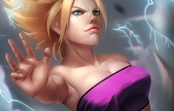 Game, anime, blonde, manga, chest, oppai, Dragon Ball, bishojo