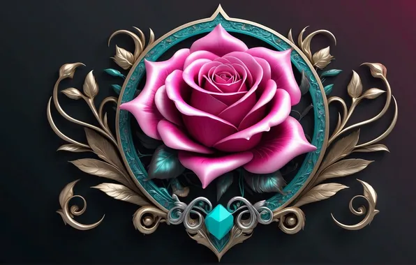 Rose, emblem, decoration