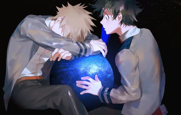 Picture space, guy, Boku no Hero Academy, My hero Academy, My Hero Academia, Midori Isuku, Bakuga …