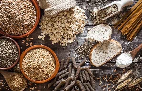 Table, variety, seeds, cereals