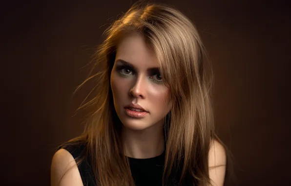 Portrait, brown-eyed, Stepan Gladkov, Stepan Gladkov