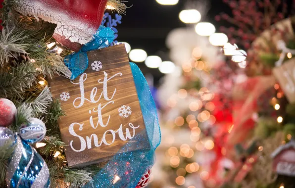 Holiday, new year, spruce, congratulations, postcard