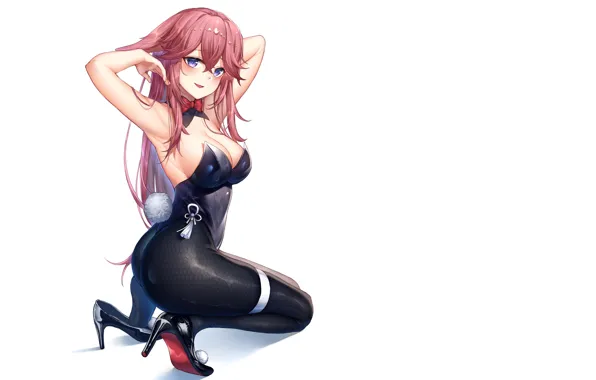 Red, girl, hot, sexy, Anime, babe, armpit, tight