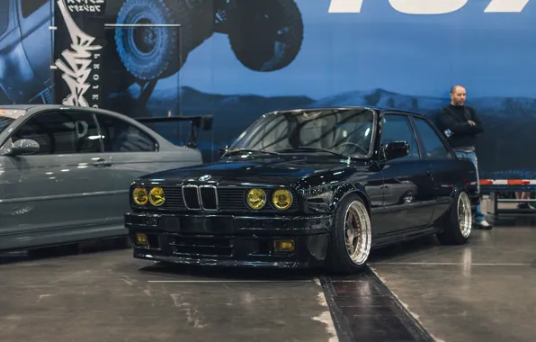 BMW, Front, Black, E30, BMW M3, Stance, StanceNation, M3