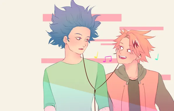 Background, anime, art, guys, Boku no Hero Academy, My heroic academia