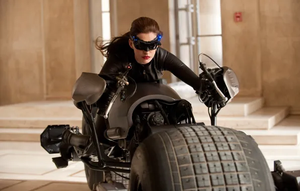 Picture future, girl, machine, catwoman, Anne Hathaway
