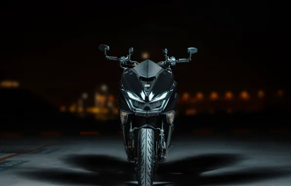 Picture dark, bike, motorcycle, front