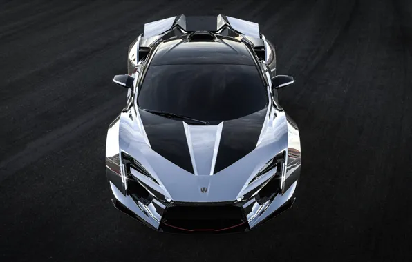 Auto, Machine, Grey, Asphalt, Silver, Rendering, Chrome, Supercar