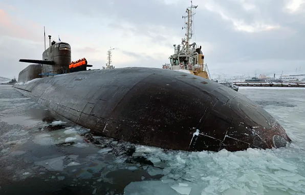 Wallpaper cruiser, underwater, Verkhoturye, mooring