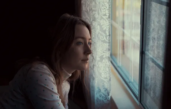 Look, actress, window, Saoirse Ronan, Saoirse Ronan, Stockholm, Pennsylvania