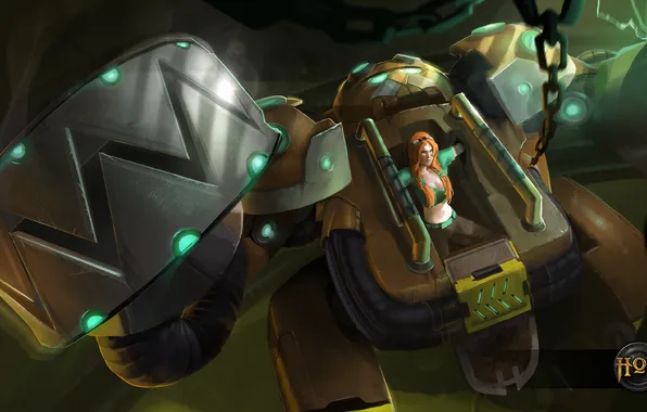 Girl, robot, Heroes of Newerth, URSA Body, Kodia