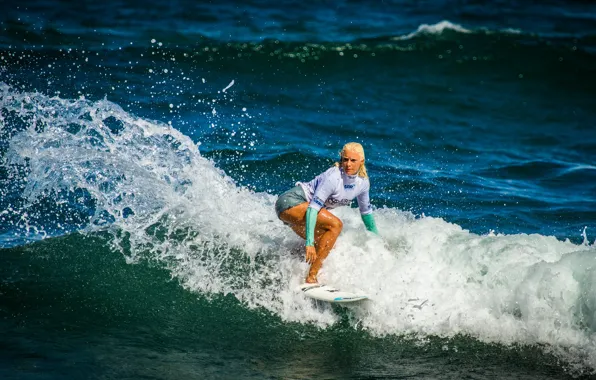 Picture wave, water, girl, squirt, surfing