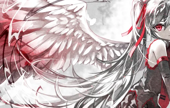 Girl, angel, Hatsune Miku, Vocaloid