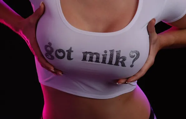 Chest, girl, got milk