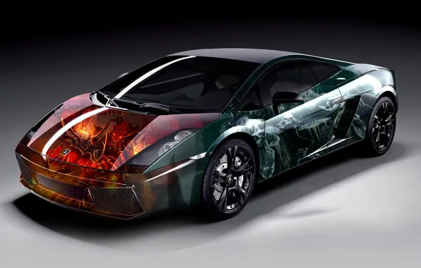 Tuning, airbrushing, Gallardo, Lamborghini Gallardo
