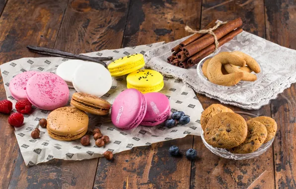 Cookies, cinnamon, treat, cuts, macaroon
