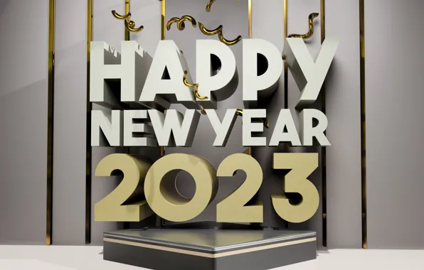 Strip, spiral, the inscription, figures, New year, date, pedestal, surround