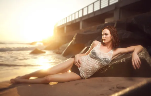 Girl, the sun, bridge, panties, photographer, girl, photography, photographer
