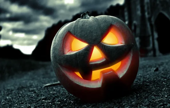 Picture night, fear, Halloween, pumpkin, horror, Halloween, face, holiday