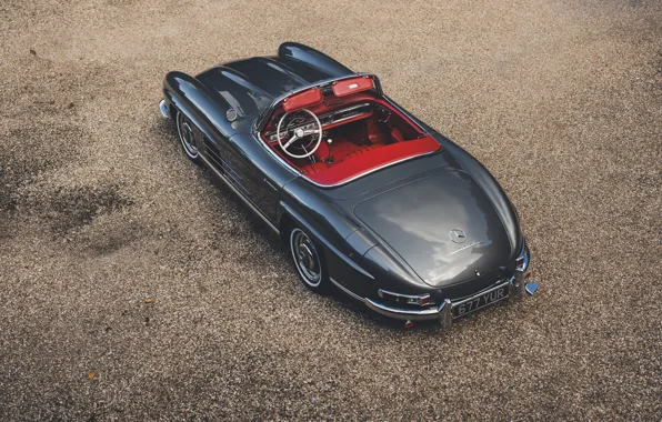 Picture Mercedes-Benz, 1957, 300SL, sports car, Mercedes-Benz 300 SL Roadster