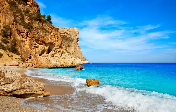 Picture sand, sea, beach, summer, rocks, shore, summer, beach