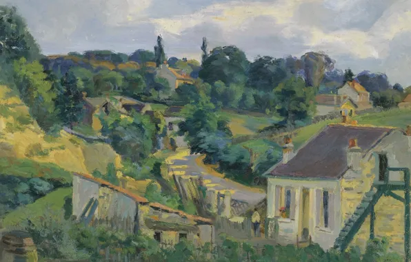 Landscape, picture, impressionism, Armand Guillaumin, Arman Hyomin La Route Tournante