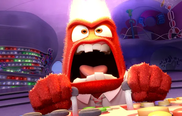 Picture cartoon, animation, Disney, Pixar, Puzzle, emotion, Anger, Inside Out