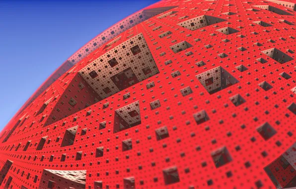 The volume, Menger Sponge, 3d Abstract Fractal