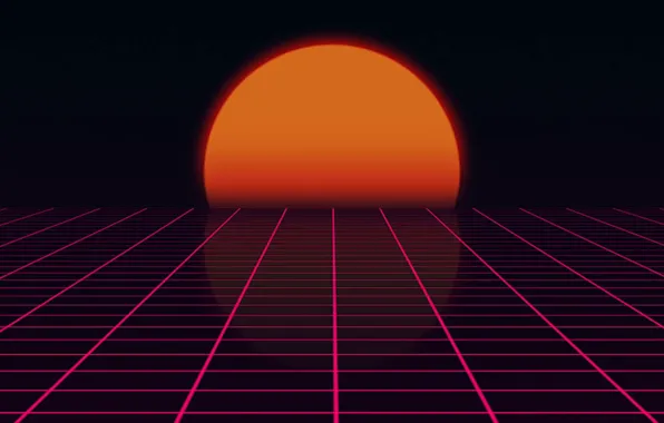 The sun, Music, Star, Background, 80s, Neon, 80's, Synth