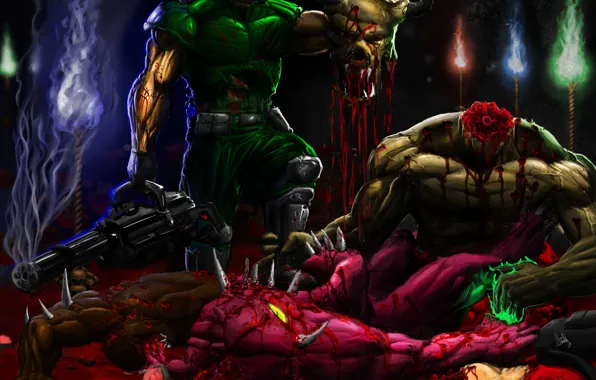 Background, Wallpaper, the game, legend, Marines, doom, brutal, mod