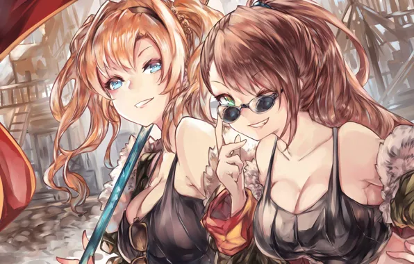 Girls, Glasses, Anime, Granblue Fantasy, Fantasy Granby