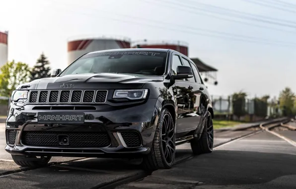 Front, Black, Jeep, Grand Cherokee, Manhart, WK2, GC800