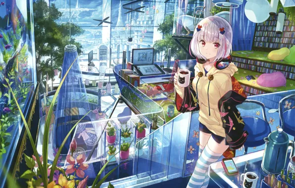 Girl, The building, Interior